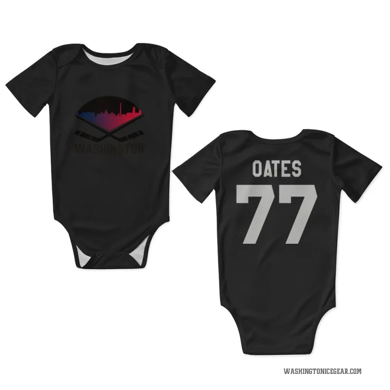 Adam Oates  Black Washington Capitals  Newborn & Infant Bodysuit