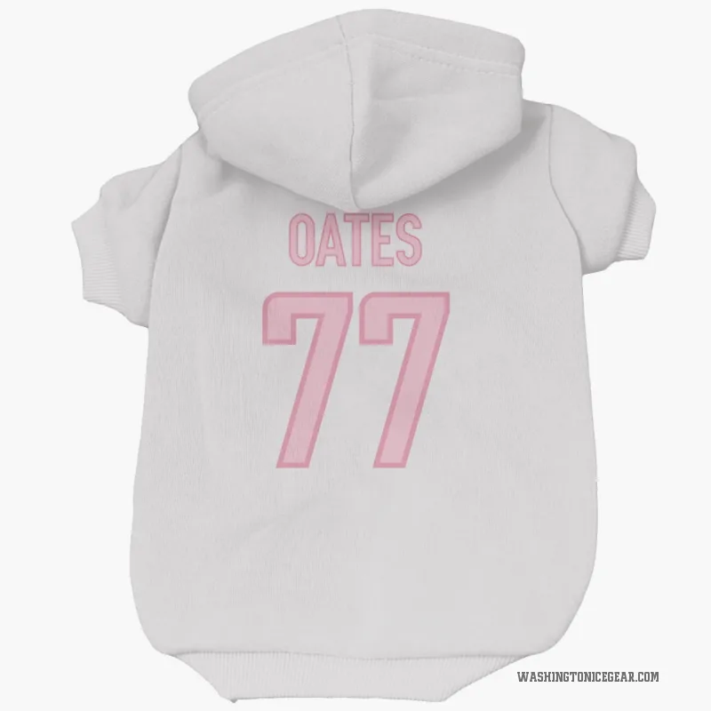 Adam Oates  White Pink Washington Capitals  Cat & Dog Pet Hoodie