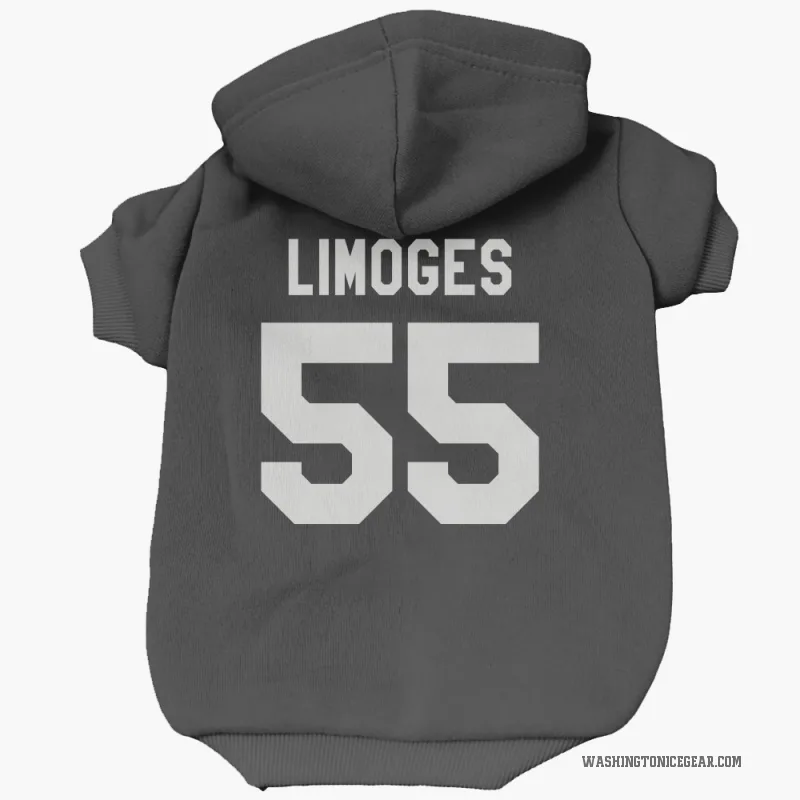 Alex Limoges  Black Washington Capitals  Cat & Dog Pet Hoodie