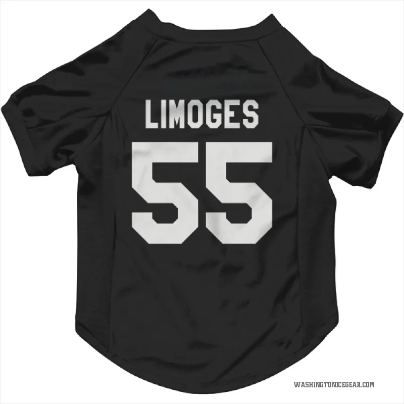 Alex Limoges  Black Washington Capitals  Cat & Dog Pet Jersey