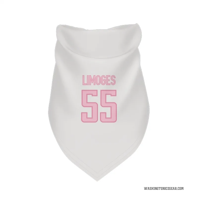 Alex Limoges  White Pink Washington Capitals  Cat & Dog Pet Bandana