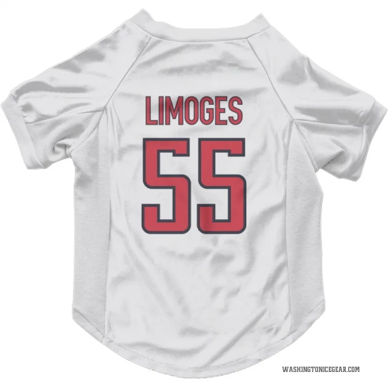 Alex Limoges  White Washington Capitals  Cat & Dog Pet Jersey