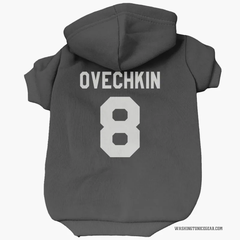 Alex Ovechkin Black Washington Capitals Cat & Dog Pet Hoodie