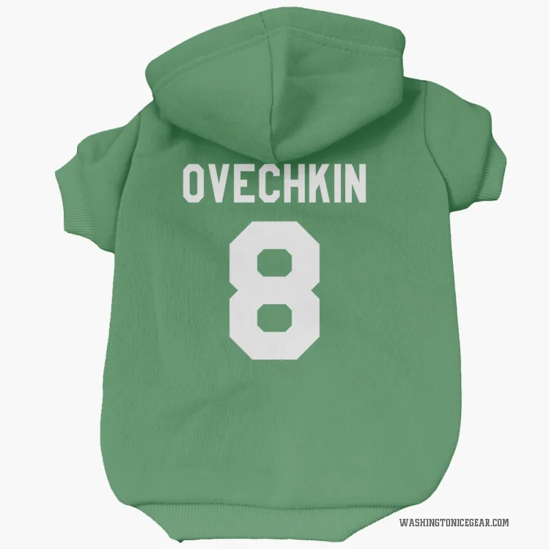 Alex Ovechkin Green Washington Capitals Cat & Dog Pet Hoodie