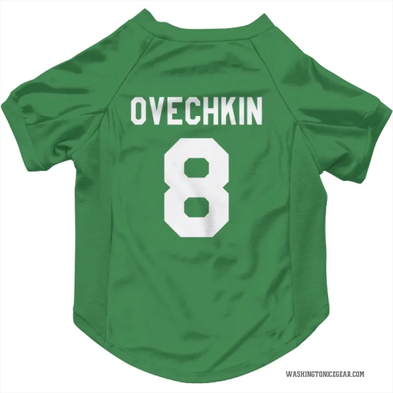 Alex Ovechkin Green Washington Capitals Cat & Dog Pet Jersey