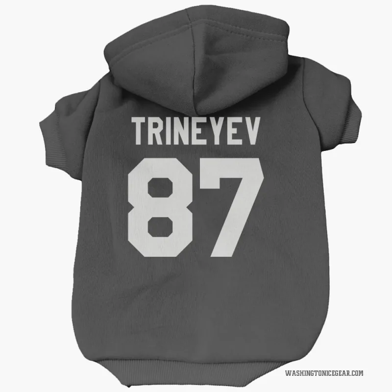 Bogdan Trineyev  Black Washington Capitals  Cat & Dog Pet Hoodie