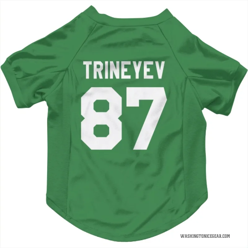 Bogdan Trineyev  Green Washington Capitals  Cat & Dog Pet Jersey