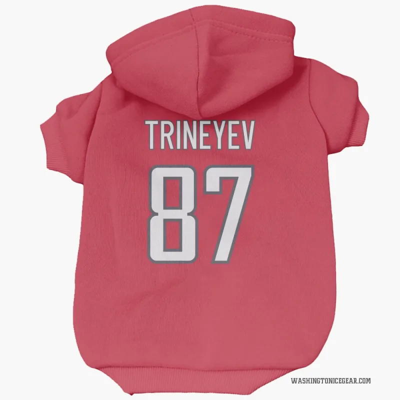 Bogdan Trineyev  Red Washington Capitals  Cat & Dog Pet Hoodie