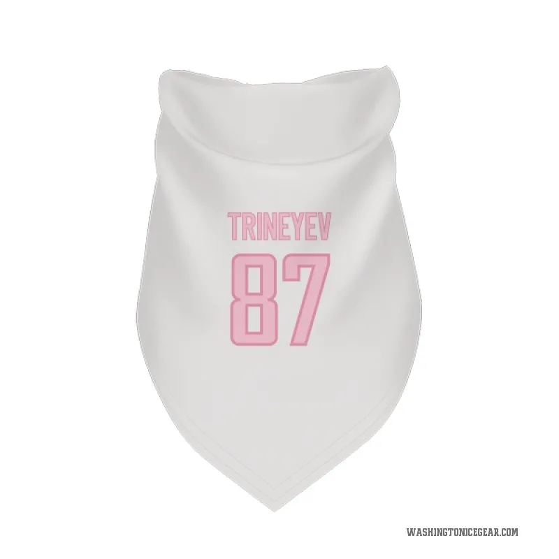 Bogdan Trineyev  White Pink Washington Capitals  Cat & Dog Pet Bandana