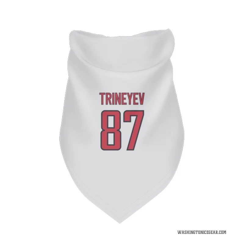Bogdan Trineyev  White Washington Capitals  Cat & Dog Pet Bandana