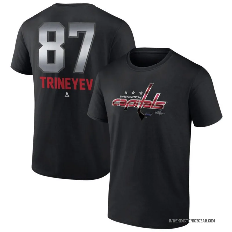 Bogdan Trineyev Youth Black Washington Capitals Midnight Mascot Logo T-Shirt