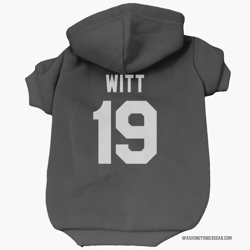 Brendan Witt  Black Washington Capitals  Cat & Dog Pet Hoodie