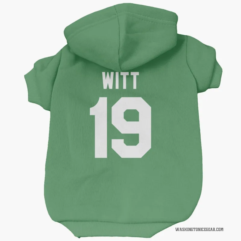 Brendan Witt  Green Washington Capitals  Cat & Dog Pet Hoodie