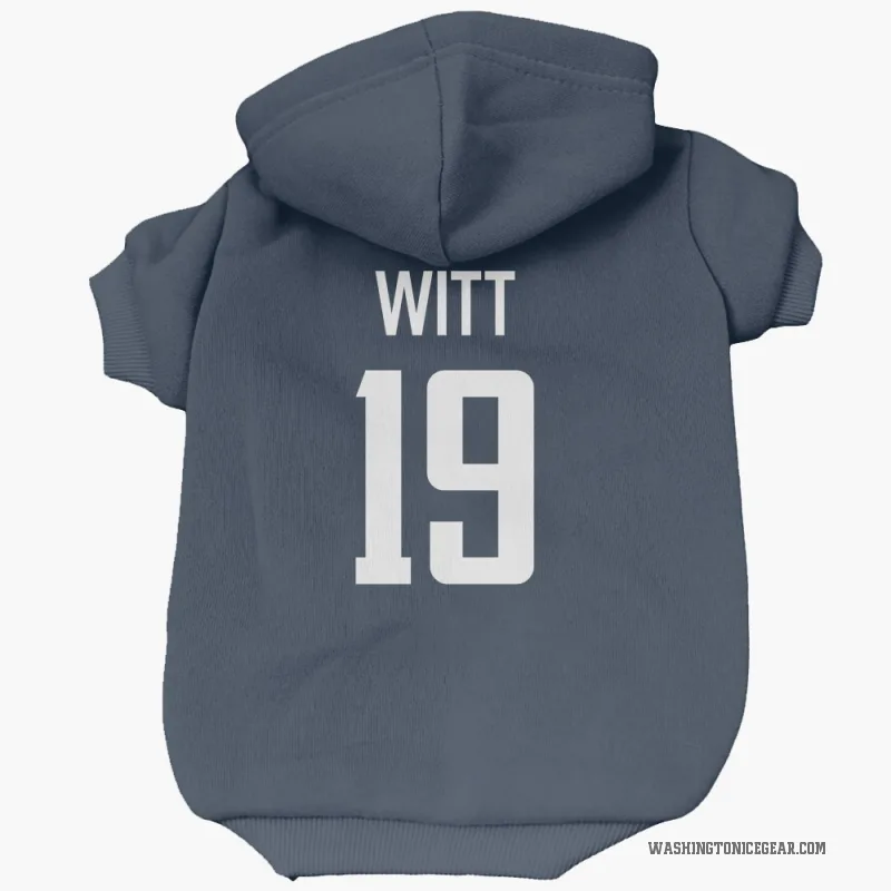 Brendan Witt  Navy Washington Capitals  Cat & Dog Pet Hoodie