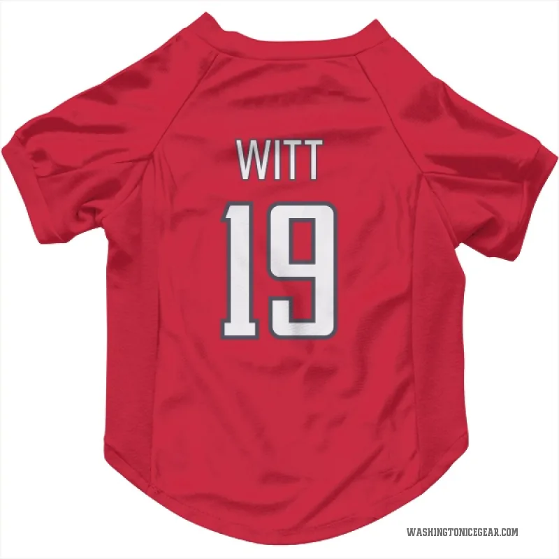 Brendan Witt  Red Washington Capitals  Cat & Dog Pet Jersey