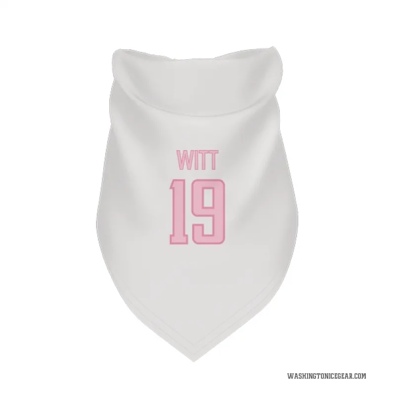 Brendan Witt  White Pink Washington Capitals  Cat & Dog Pet Bandana