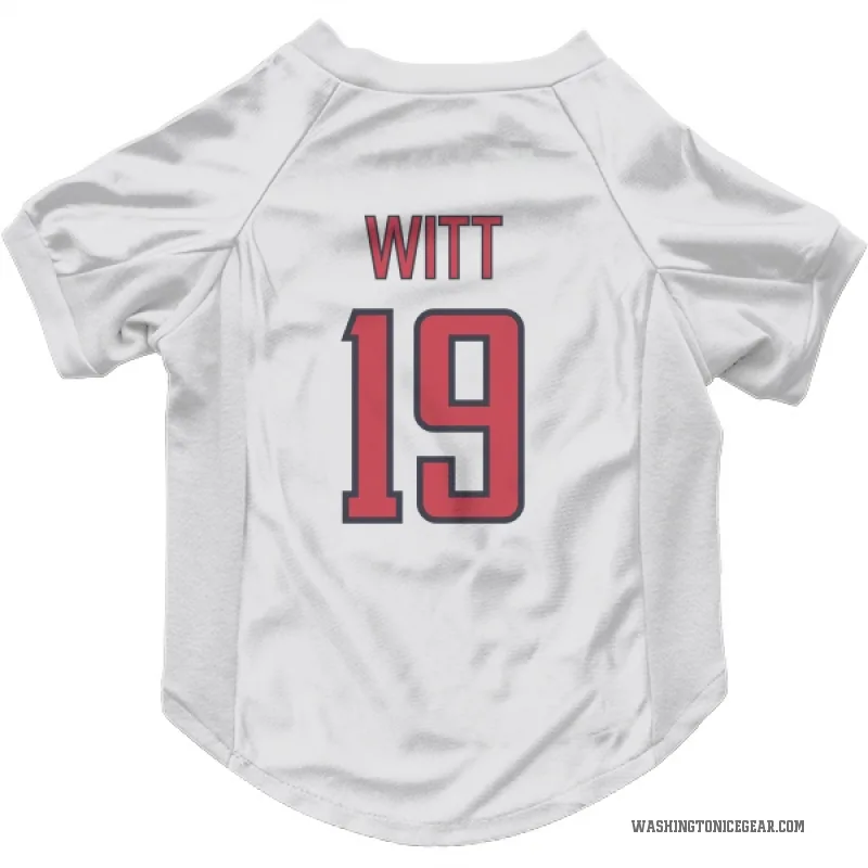 Brendan Witt  White Washington Capitals  Cat & Dog Pet Jersey