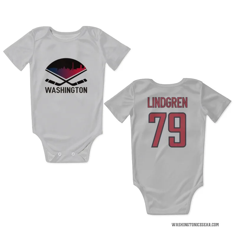 Charlie Lindgren  White Washington Capitals  Newborn & Infant Bodysuit