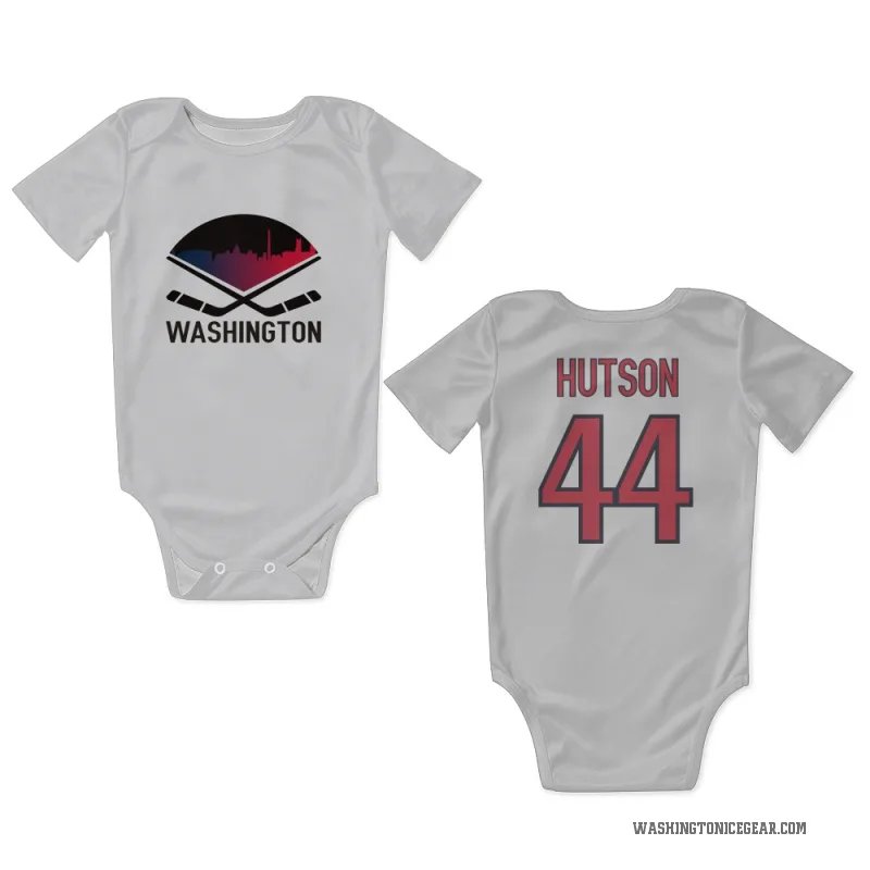 Cole Hutson  White Washington Capitals  Newborn & Infant Bodysuit