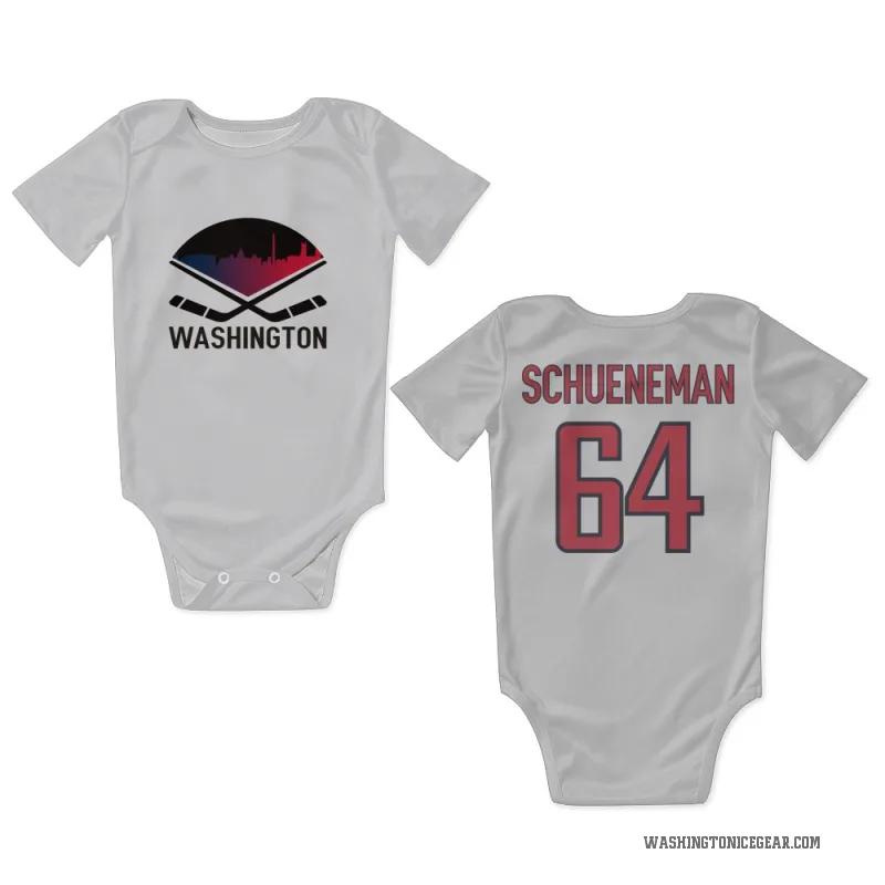 Corey Schueneman  White Washington Capitals  Newborn & Infant Bodysuit