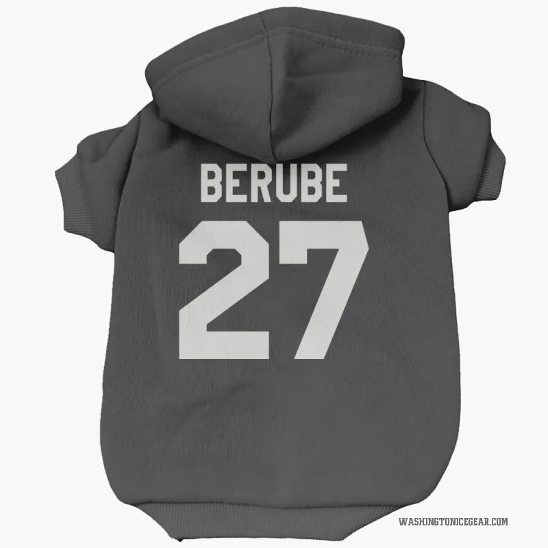 Craig Berube  Black Washington Capitals  Cat & Dog Pet Hoodie