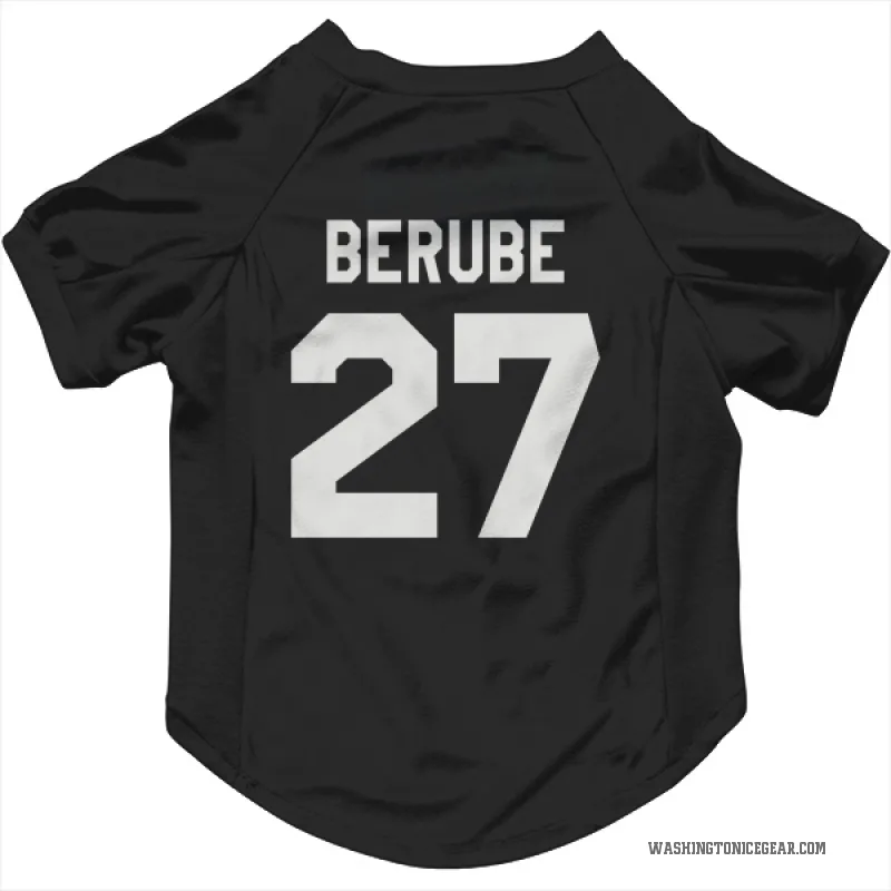 Craig Berube  Black Washington Capitals  Cat & Dog Pet Jersey