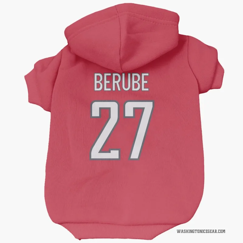 Craig Berube  Red Washington Capitals  Cat & Dog Pet Hoodie