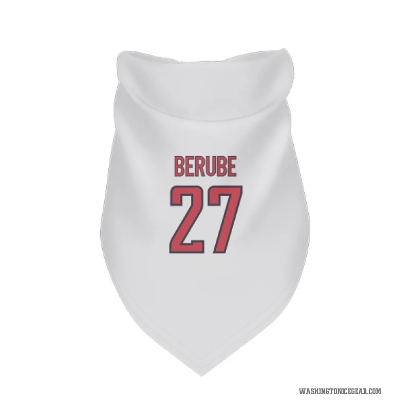 Craig Berube  White Washington Capitals  Cat & Dog Pet Bandana