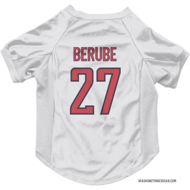 Craig Berube  White Washington Capitals  Cat & Dog Pet Jersey