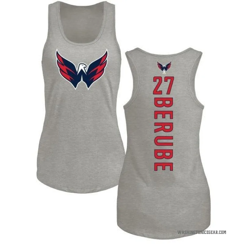 Craig Berube Women's Ash Washington Capitals Backer Tank Top -