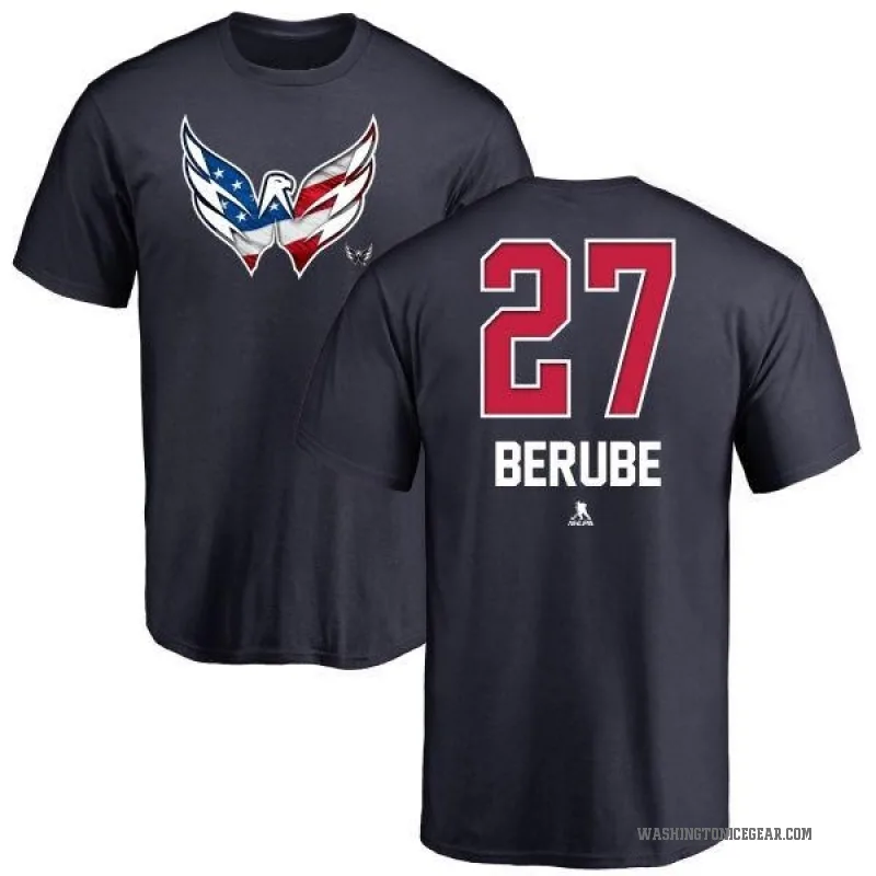 Craig Berube Youth Navy Washington Capitals Name and Number Banner Wave T-Shirt -