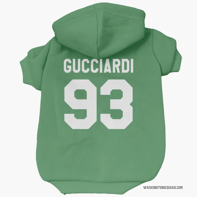 David Gucciardi  Green Washington Capitals  Cat & Dog Pet Hoodie