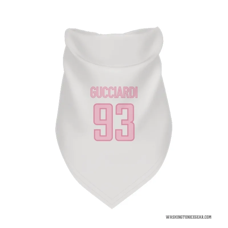 David Gucciardi  White Pink Washington Capitals  Cat & Dog Pet Bandana