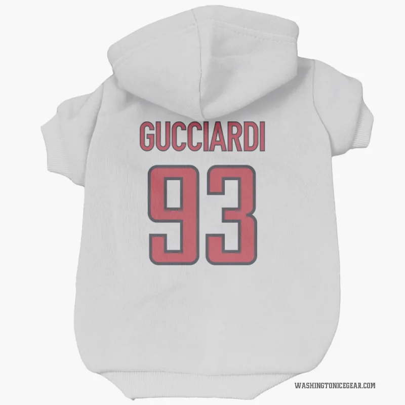 David Gucciardi  White Washington Capitals  Cat & Dog Pet Hoodie