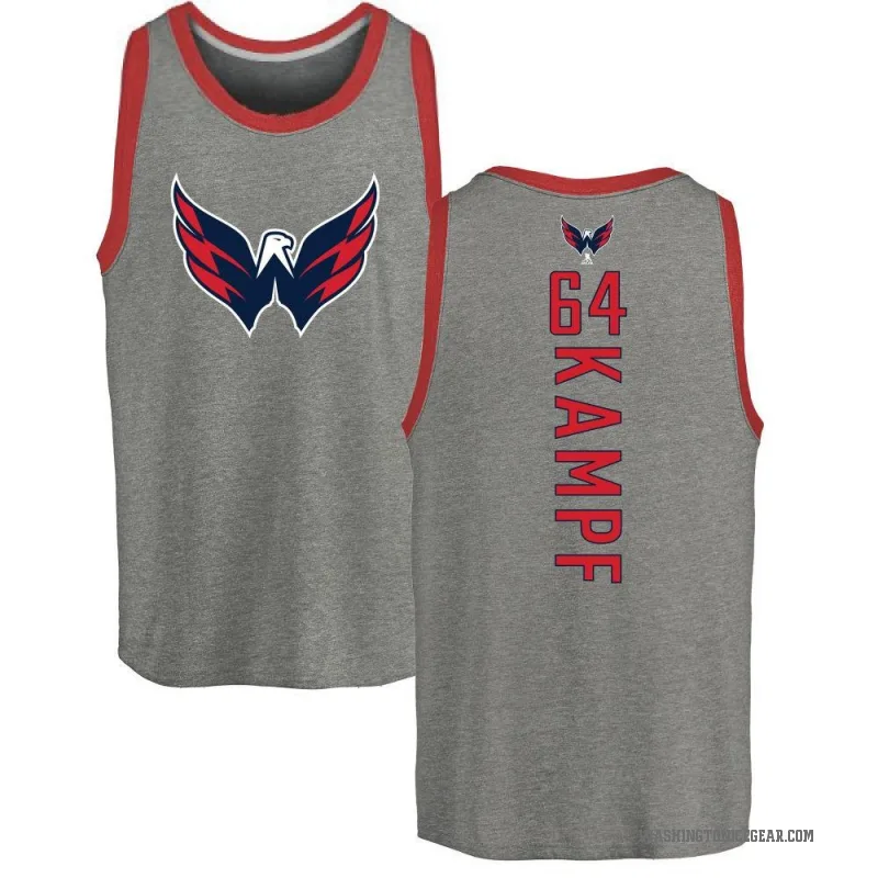 David Kampf Men's Ash Washington Capitals Backer Tank Top -