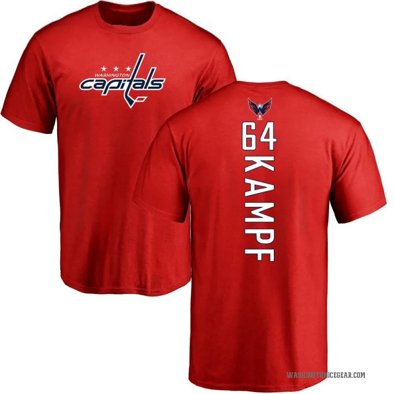 David Kampf Men's Red Washington Capitals Backer T-Shirt -