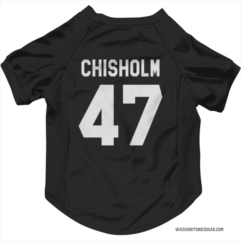 Declan Chisholm  Black Washington Capitals  Cat & Dog Pet Jersey