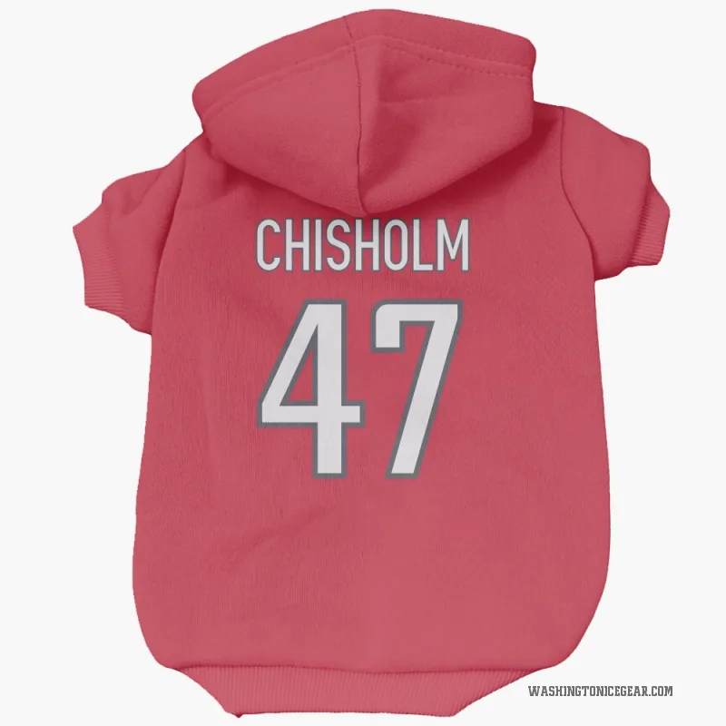 Declan Chisholm  Red Washington Capitals  Cat & Dog Pet Hoodie