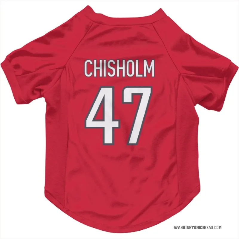 Declan Chisholm  Red Washington Capitals  Cat & Dog Pet Jersey