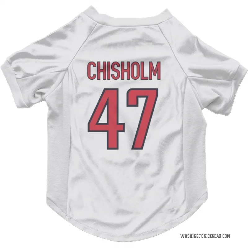 Declan Chisholm  White Washington Capitals  Cat & Dog Pet Jersey