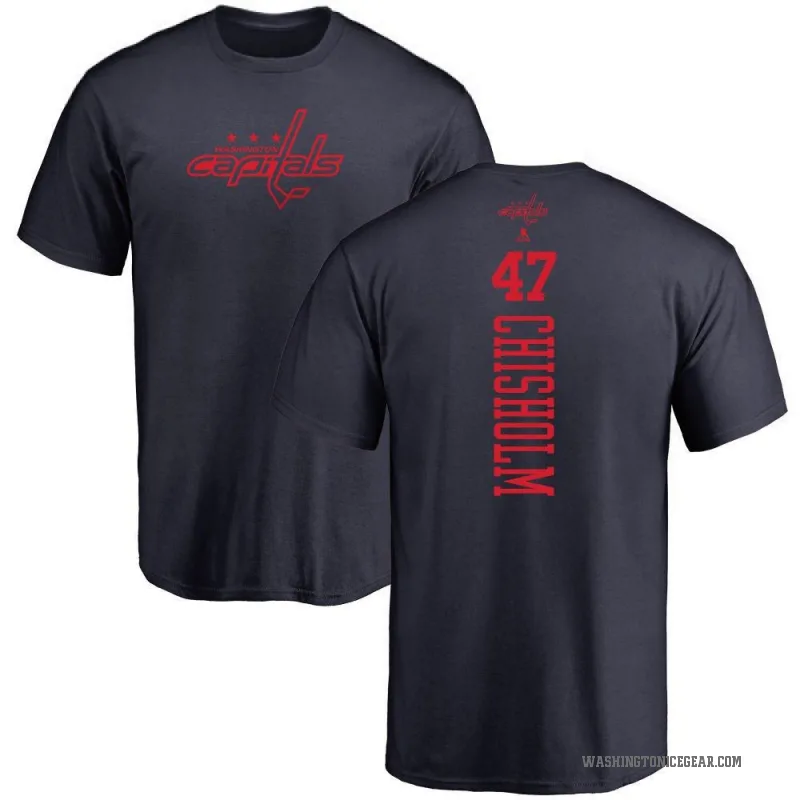 Declan Chisholm Youth Navy Washington Capitals One Color Backer T-Shirt -