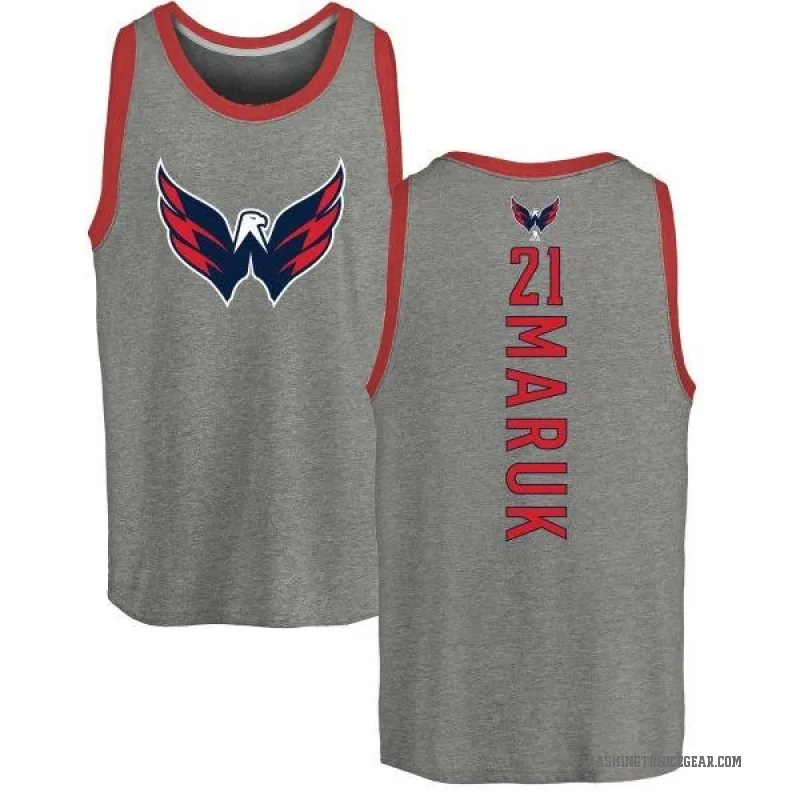 Dennis Maruk Youth Ash Washington Capitals Backer Tank Top -