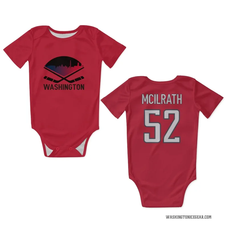 Dylan McIlrath  Red Washington Capitals  Newborn & Infant Bodysuit