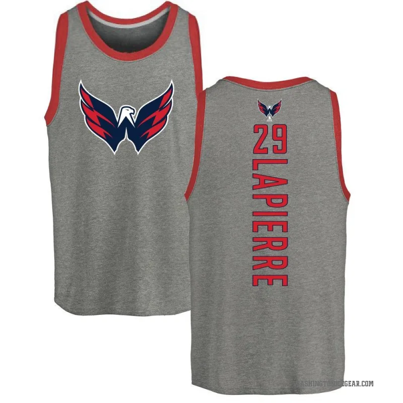 Hendrix Lapierre Men's Ash Washington Capitals Backer Tank Top -