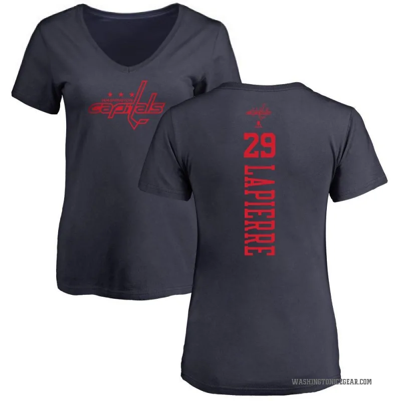Hendrix Lapierre Women's Navy Washington Capitals One Color Backer T-Shirt -