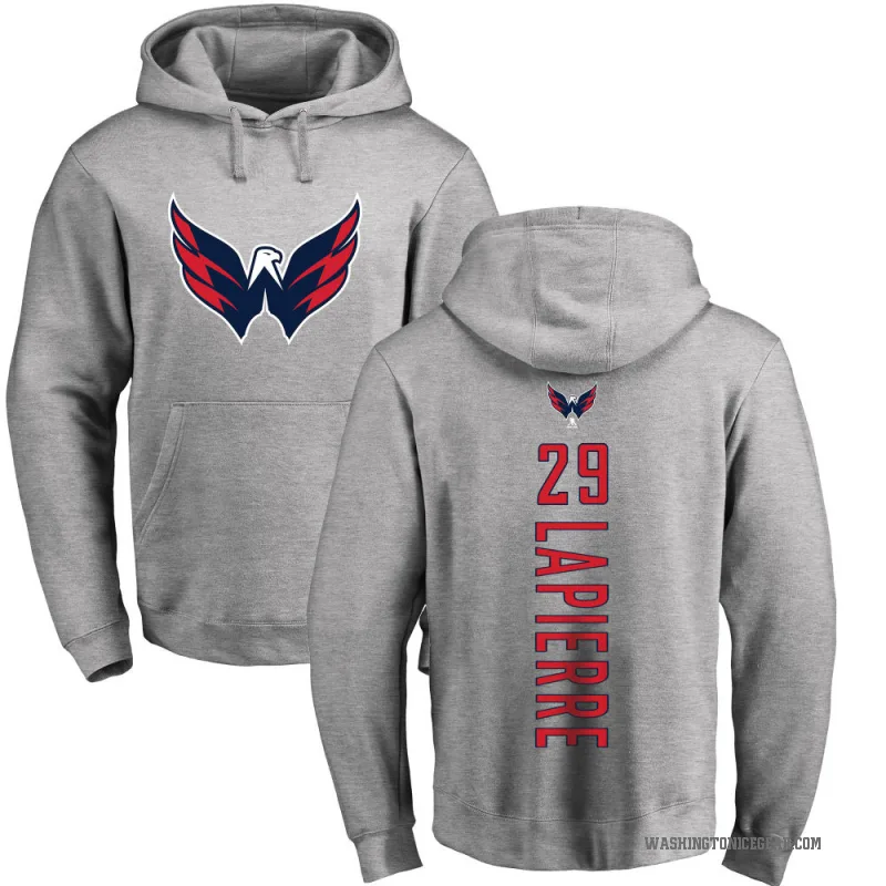 Hendrix Lapierre Youth Washington Capitals Branded Ash Backer Pullover Hoodie