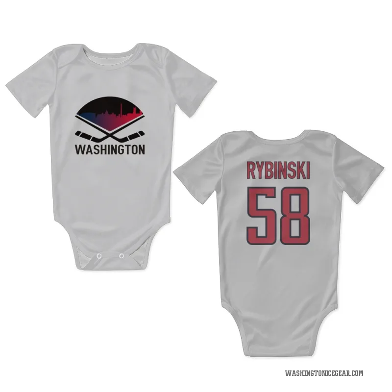 Henrik Rybinski  White Washington Capitals  Newborn & Infant Bodysuit