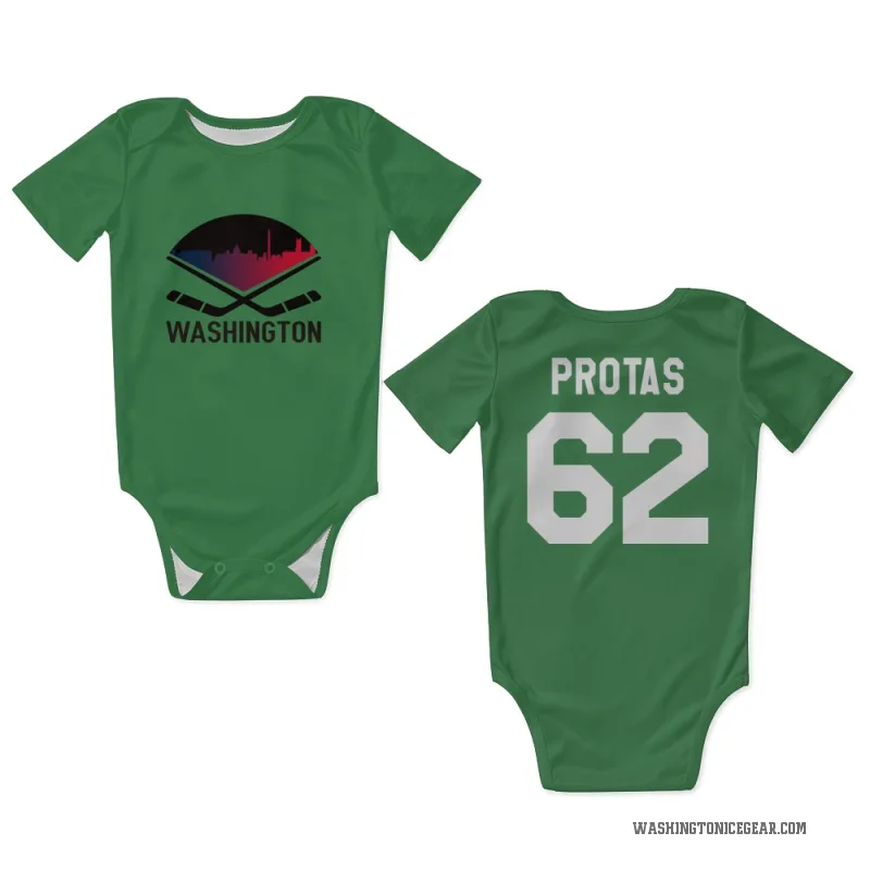 Ilya Protas  Green Washington Capitals  Newborn & Infant Bodysuit