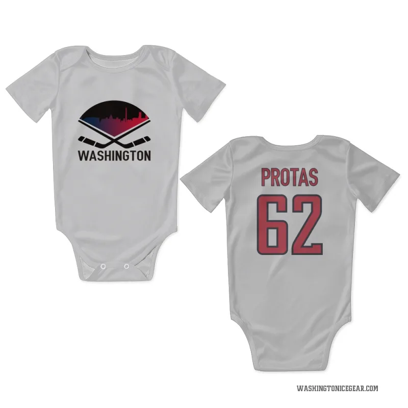 Ilya Protas  White Washington Capitals  Newborn & Infant Bodysuit
