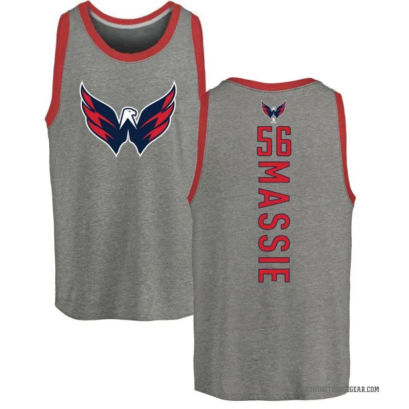 Jake Massie Men's Ash Washington Capitals Backer Tank Top -